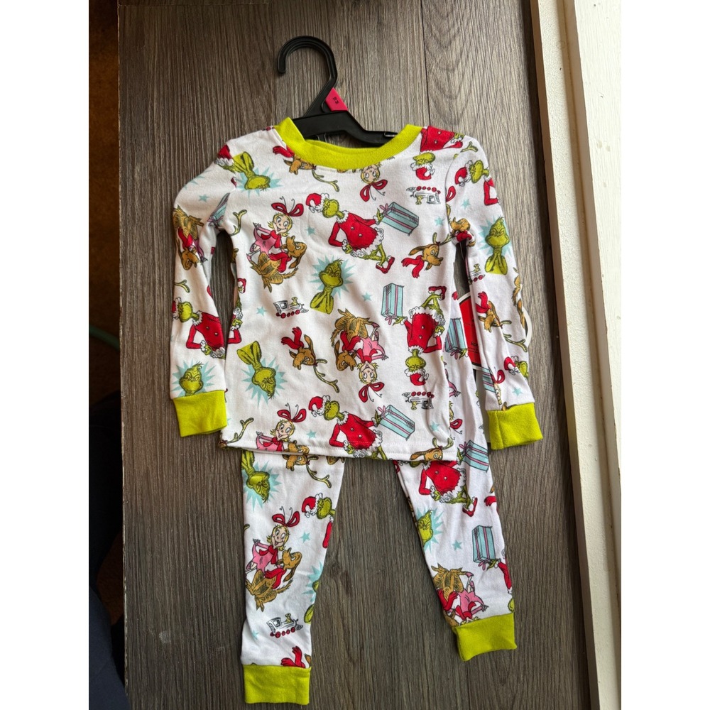 The Grinch Pajamas Set Long Sleeve Christmas‎ Holiday Outfit Toddler 18 months